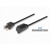 Cable extensión eléctrico de energía macho-hembra 1.8 m